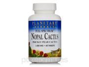 Full Spectrum Nopal Cactus 1000 mg 60 Tablets by Planetary Herbals