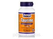Taurine 500 mg 100 Capsules by NOW
