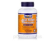 Acid Relief with Enzymes 60 Chewables by NOW