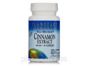 Full Spectrum Cinnamon Extract 200 mg 60 Vegetarian Capsules by Planetary Herb
