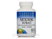 Artichoke Extract 500 mg 120 Tablets by Planetary Herbals