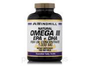Omega 3 EPA DHA Fish Oil 1000 mg 180 Softgels by Windmill