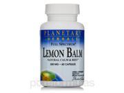 Full Spectrum Lemon Balm 500 mg 60 Capsules by Planetary Herbals