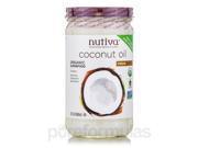 Organic Virgin Coconut Oil Glass Jar 23 fl. oz 680 ml by Nutiva