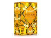Lemon Ginger Manuka Honey Tea 20 Sachets by Pukka Herbs