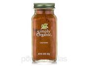 Cayenne Pepper Powder 2.89 oz 82 Grams by Simply Organic