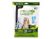 Minties Dental Treats for Dogs 10 19 lbs 20 Small Treats 12 oz 340 Grams