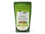 LivingNow Brown Rice Flour Certified Organic 16 oz 454 Grams by NOW