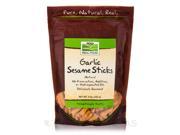 NOW? Real Food Garlic Sesame Sticks 9 oz 255 Grams by NOW