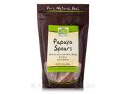 NOW? Real Food Papaya Spears Low Sodium 12 oz 340 Grams by NOW