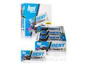 Best Protein Bar Cookies and Cream Box of 12 Bars by BPI Sports