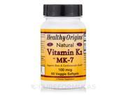 Vitamin K2 as MK 7 100 mcg 60 Veggie Softgels by Healthy Origins