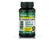 Milk Thistle Cranberry Liver Kidney Cleanser 60 Capsules by Mason Natural