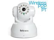 Sricam Mini Wireless Wifi Wired COMS 0.3 Megapixel Plug and Play Dual Audio P2P Indoor IP Camera Night Vision Pan Tilt Motion Detection Remote View Network CCTV
