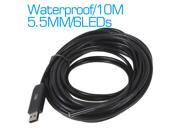 IP67 Waterproof Dia 5.5mm Mini USB Endoscope Camera 10m Cable Video Borescope Inspection Snake Camera 6Led USB Inspection Camera