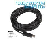 1600x1200 6LED CMOS USB Camera Endoscope HD 10m Cable IP67 Waterproof Camera Video Inspection Borescope Snake Pipe Cam with 9mm