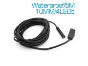 5M Cable 10mm Lens IP67 Waterproof USB Endoscope Camera 4 LEDs Mini Borescope Tube Snake Scope Pipe Inspection Camera Endoscope