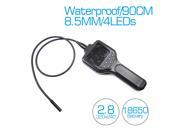 4 LEDs Waterproof 8.5mm LENs Video Endoscope Camera Pipe Inspection Camera 2.8 LCD Screen Video Inspection Snake Scope Camera Pipe
