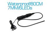 Dia 7.2mm USB Pipe Inspection Camera Endoscope Waterproof Borescope Tube Snake Video Camera Inspection with ABS Handle and 6LEDs