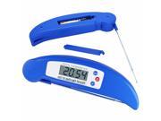 Foldable Cooking Thermometer Ultra Fast Instant Read Foldable BBQ Thermometer LCD Digital Cooking Thermometer Power Saving Probe Mini Folding Meat Thermometer F