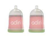 Adiri NxGen Newborn Nurser Baby Bottle 2 Pack Pink 5.5 Ounce