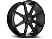 Dub S110 Push 22x9.5 5x115 5x4.75 15mm Gloss Black Wheel Rim