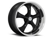 Status S818 Retro 22x8.5 5x114.3 5x4.5 35mm Gloss Black Wheel Rim