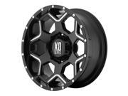 XD Series XD812 Crux 18x9 8x180 18mm Black Milled Wheel Rim