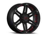 Tuff T 01 18x9 6x139.7 6x5.5 25mm Black Red Wheel Rim