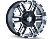 ION 179 20x9 6x139.7 6x5.5 12mm Black Machined Wheel Rim