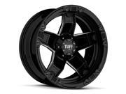 Tuff T 10 20x9 6X135 6X139.7 25mm Black Milled Wheel Rim