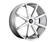 Dub S111 Push 24x9.5 6x135 6x139.7 30mm PVD Chrome Wheel Rim