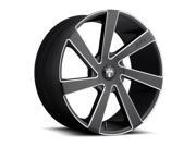 Dub S133 Directa 24x10 5x150 35mm Black Milled Wheel Rim