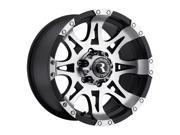 Raceline 982 Raptor 18x9 5x150 25mm Black Machined Wheel Rim