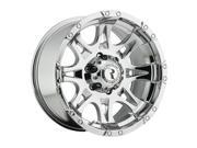 Raceline 983 Raptor 20x9 8x165.1 8x6.5 20mm Chrome Wheel Rim