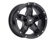 Sendel S31 MIA 22X9.5 8x170 20mm Black Milled Wheel Rim