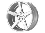 KMC KM685 District 22x9 5x120 20mm Silver Machined Wheel Rim