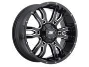 Sendel S34 18x9 6x114.3 6x139.7 20mm Gloss Black Milled Wheel Rim