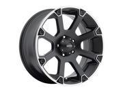 Ultra 245SB Spline 20x9 5x150 25mm Black Machined Wheel Rim