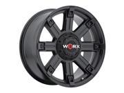 Worx 806SB Triton 18x9 5x127 5x139.7 12mm Satin Black Wheel Rim