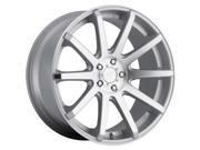 Dropstars 643MS 20x10 5x115 5x120 25mm Silver Machined Wheel Rim