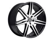 Motiv 414MB Modena 20x10 5x112 5x114.3 40mm Black Machined Wheel Rim