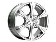 Pacer 775MS Hallmark 15x7 4x100 4x114.3 40mm Titanium Silver Wheel Rim