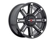 Worx 806BM Triton 18x9 5x114.3 5x127 12mm Black Milled Wheel Rim