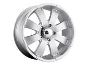 Ultra Wheels Rims 243 MAKO 17X8 6 5.5 Silver 243 7884S