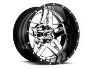 Fuel D253 Full Bllown 2 Piece 22x14 8x170 70mm Chrome Black Wheel Rim