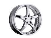 Milanni 453 ZS 1 20x10 5x115 40mm Chrome Wheel Rim