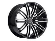 Milanni 9032 Khan 20x10.5 5x115 42mm Black Machined Wheel Rim