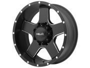 Helo HE886 17x9 6x139.7 12mm Black Milled Wheel Rim