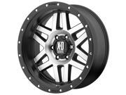 XD Series XD128 Machete 16x8 8x165.1 0mm Black Machined Wheel Rim